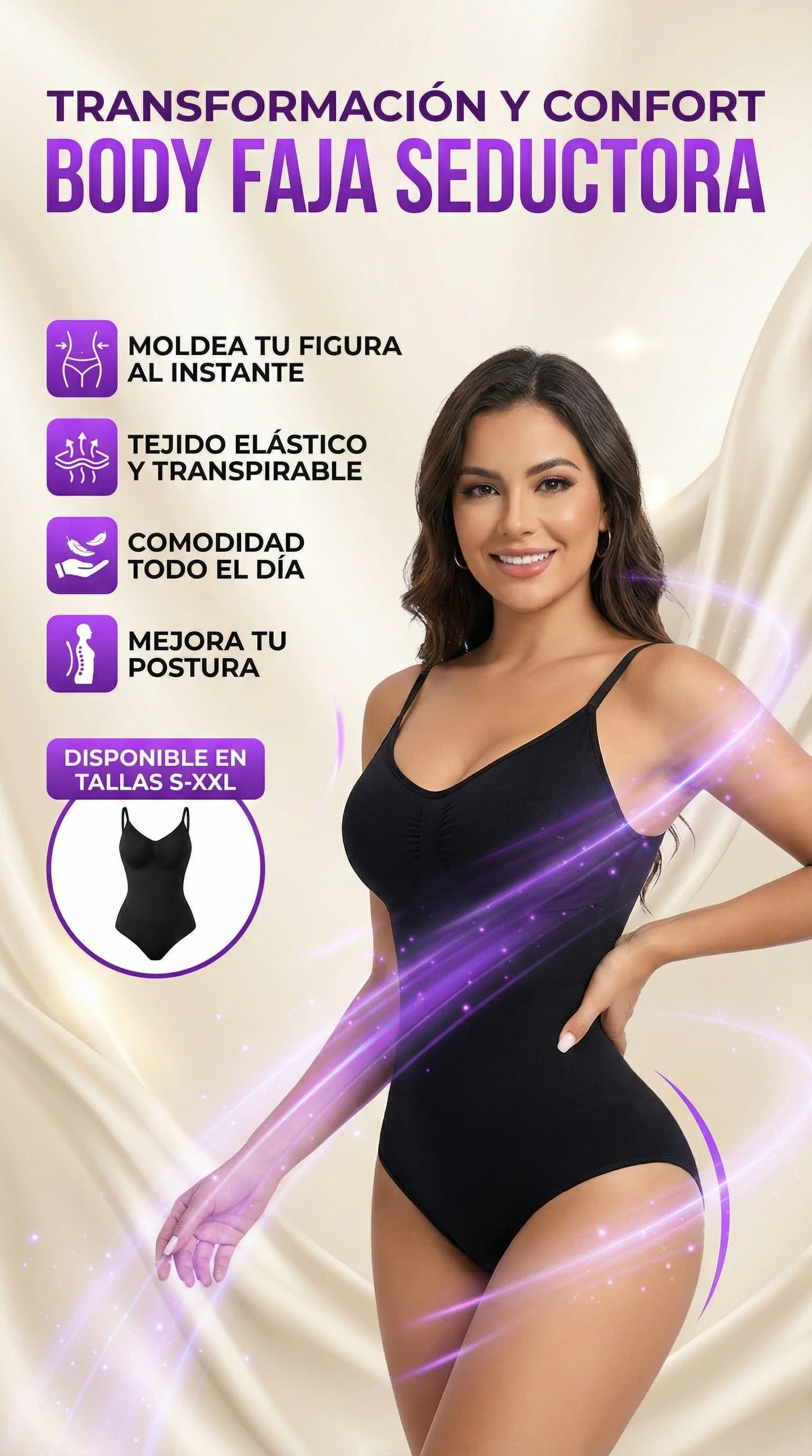 Body Moldeador Sin Costuras